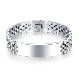 Hot Semplice Classico A Buon Mercato Messicano Argento In Acciaio Inox Bracciale In Argento