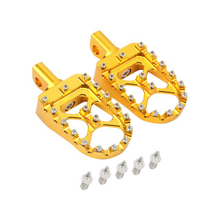 Pedales de motocicleta de aleación de aluminio CNC, pedales modificados estilo retro Harley, pedales elegantes con púas, accesorios de modificación - Product Image 3