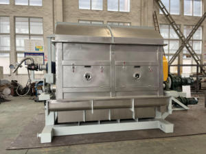 Essiccatore a doppio tamburo istantaneo industriale per alimenti chimici per alimenti per bambini essiccatore a tamburo rotante per lievito secco attivo - Product Image 4