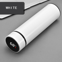 Termo Inteligente Digital de 500 ml con Pantalla LED de Temperatura, Botella de Agua de Acero Inoxidable, Termo Aislado al Vacío
