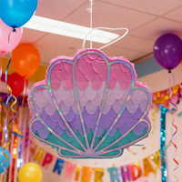 EASTTERN-Pinata populaire en forme de coquille pour fournitures de fête d'anniversaire avec pièces ouvertes pour emballer des bonbons