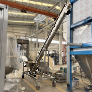 Transportador Espiral en Forma de U de Acero Inoxidable de Grado Alimenticio Resistente a la Corrosión, Velocidad Ajustable para Plantas de Manufactura y Tiendas de Alimentos - Product Image 4