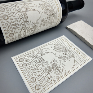 Tùy chỉnh thanh lịch màu vàng giấy cổ điển nhãn dán dập nổi rượu vang & nước hoa nhãn nến nhãn stickern - Product Image 1