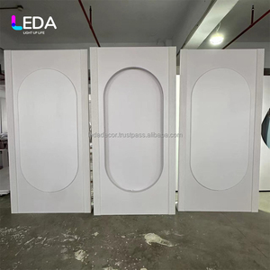 Fondo de arco de boda de lujo personalizado LEDA, Panel acrílico, luz curva, pared de fondo para decoración de eventos de fiesta - Product Image 4