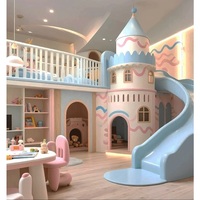 Chambres d'enfants JS : Lit mezzanine château haut de gamme pour séjours parent-enfant, hôtels de villégiature, suites parent-enfant, studios photo pour enfants