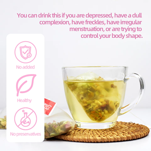 Thé OEM PMS pour femmes, soulage les crampes et l'inconfort, à base de plantes naturelles avec camomille et framboise, 10 sachets - Product Image 3