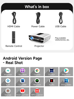 Nouveau double Wifi 6 Proyector Pro projecteur portable sans fil extérieur Android 11 4k projecteur LCD intelligent