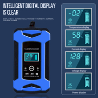Chargeur de batterie intelligent automatique 12V6A 72W pour batterie au plomb de voiture/moto avec démarrage/arrêt et charge rapide, entrée AC/DC, prise EU