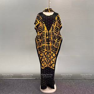 2024 Mới Thời Trang Lỏng Lẻo Giản Dị Mùa Hè Thoáng Khí Trung Đông Châu Phi In Của Phụ Nữ Bông Ăn Mặc - Product Image 5