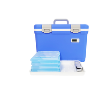 Glacière en plastique PE isolée portable 10L moderne pour le stockage des vaccins et des canettes avec approvisionnement en packs de glace inclus