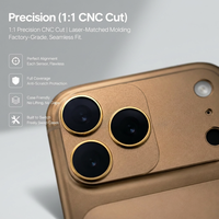 Protecteur d'objectif d'appareil photo magnétique avancé, verre optique ultra-HD, revêtement nano à 28 couches, anneau de filtre d'objectif magnétique pour 17 Pro