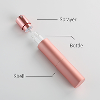 Eric – Échantillon gratuit – Flacon vaporisateur portable en verre rechargeable – Vaporisateur rotatif 8 ml pour parfum