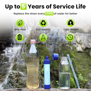 Paille de survie aquatique pour l'entraînement en plein air, la randonnée, les secours en cas de catastrophe, équipement tactique - Product Image 6