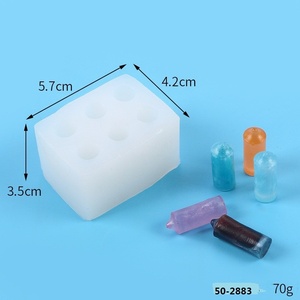 Ins 6 Even Mini Candle <b>Silicone</b> <b>Mold</b> DIY <b>Soap</b> Cylinder Chocolate Cake Decorative Plaster <b>Mold</b> - Product Image 5