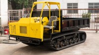 Dumper chenillé diesel de haute qualité à commande hydraulique pour l'exploitation minière, 5 tonnes, 6 tonnes, tout-terrain montagneux