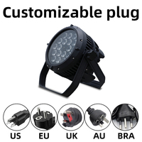 SHTX IP65 Étanche 18PCS RGBW 4-en-1 Éclairage LED Scène Extérieure Par Lumière DMX Contrôle LED Par Lumière Étanche
