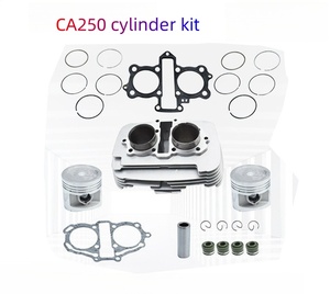 Kit de cylindre de moto, pièces de moteur de moto, kit de cylindre adapté aux scooters Amaha CA250, cylindre central - Product Image 3