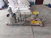 RVS kleine filterpersmachine voor wijnproductie, filtratie-apparatuur, food grade plaatfilter voor drankenverwerking