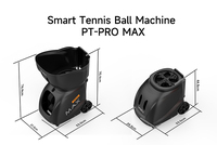 Nouvelle Machine à Balles de Tennis Intelligente PUSUN PT-Pro Max 2026 avec IA, Lanceur Automatique Professionnel pour l'Entraînement au Padel et au Tennis