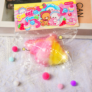 ของเล่นบีบโมจิรูปอุ้งเท้าแมว ของเล่นบีบสโลว์รีบาวด์หลากสี ของเล่นบีบวาฟเฟิลโดนัท TPR - Product Image 4