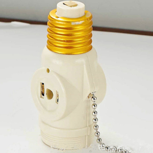 Convertidor de Portalámparas con Interruptor de Cremallera, Calibre Estadounidense E26, Divisor de Portalámparas B22 <span class=keywords><strong>E27</strong></span>, Convertidor de Portalámparas <span class=keywords><strong>LED</strong></span>, Convertidor de Bombillas <span class=keywords><strong>LED</strong></span> - Product Image 2