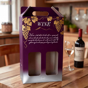 Boîte à <span class=keywords><strong>vin</strong></span> cadeau, boîte à <span class=keywords><strong>vin</strong></span> rigide de luxe, boîtes d'emballage en carton avec capacité de contenir deux bouteilles de <span class=keywords><strong>vin</strong></span> - Product Image 2