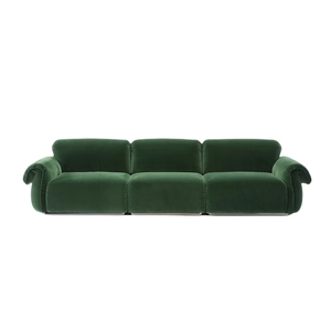 أريكة إيطالية من القماش أريكة إيطالية بتصميم بسيط بثلاثة مقاعد وشقة صغيرة أريكة عصرية بسيطة لغرفة المعيشة - Product Image 6