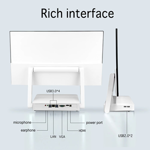 Oem/odm Fhd All-in-one Touchscreen Pc Shell Oem Cnc Aio Pc Desktop komputer Skd Ckd pengisian nirkabel - Product Image 6