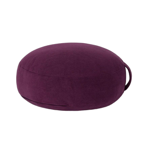 Housse de coussin de méditation ronde en microfibre suédée lavable avec fermeture éclair, douce et durable, petite et portable - Product Image 3