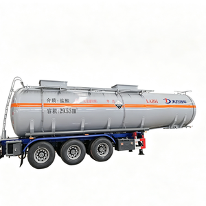 Camion-citerne de transport de carburant, semi-remorque de 40 000 L pour produits chimiques, diesel et huiles liquides corrosives - Product Image 1