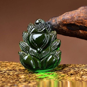 Collier de prière chanceux chinois pendentif Vintage Jade calcédoine pendentif renard à neuf queues collier de renard à neuf queues coloré - Product Image 3