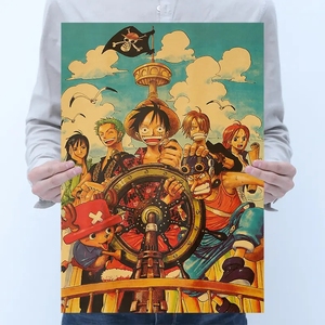 Vente en gros de 32 Designs 50.5*35cm Anime <span class=keywords><strong>Frank</strong></span> Chopper Zoro Luffy Wanted Wall Poster Cartoon HD Printing Art Decor Collection Poste - Product Image 3