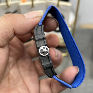 Wholesale UltraLight Carbon Fiber Mechanical Men's <b>Watch</b> Tonneau <b>Skeleton</b> Dial, Lightweight Nylon Strap SportsBusiness Style - Product Image 6