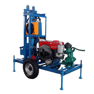 230m 디젤 엔진 동력 지질 탐사 드릴링 머신 유압 깊은 우물 드릴링 리그 코어 부품 - Product Image 2