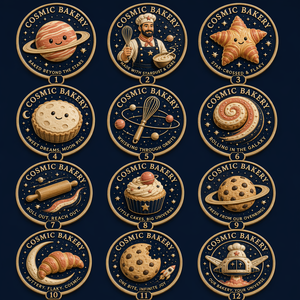 Pièce commémorative 3D en relief personnalisée en gros, série Cosmic Bakery, pièce de défi souvenir spatiale, cadeau OEM ODM d'usine - Product Image 5
