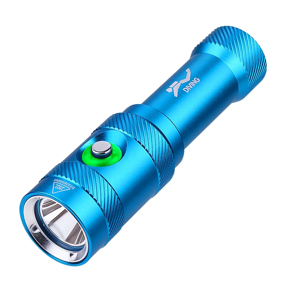 AF15D Nouveau produit L2 LED torche sous-marine interrupteur de plongée lampe de poche plongeur 18650 profondeur 80m lampe de poche lumière de plongée sous-marine