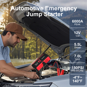 Démarreur de voiture portable haute puissance avec compresseur d'air et lumière LED, fabricant OEM, vente en gros, batterie externe pour <span class=keywords><strong>camping</strong></span>-<span class=keywords><strong>car</strong></span> - Product Image 3
