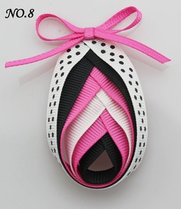 Lazos para el Cabello con Cinta de Grosgrain Arcoíris de Pascua, Horquillas Coloridas con Forma de Huevo para Niñas, Accesorios para el Cabello para Fiestas de Primavera - Product Image 3