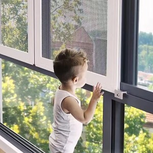 Home-made Self-assembled diamond <b>Mesh</b> Window <b>Screen</b> with Aluminum Alloy Sliding Mechanism for Mosquito Prevention - Product Image 4