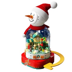 Senbao <b>Block</b> Christmas Santa House <b>Building</b> <b>Blocks</b> With Led Light Musical Sound For Kids 7-14 Years Old Gift Toy - Product Image 3