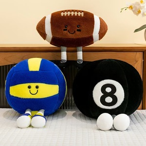 Juguetes de Peluche Deportivos de Fútbol y Baloncesto con Logotipo Personalizado al por Mayor, Muñecos de Peluche Suaves, Almohadas, Regalos <span class=keywords><strong>para</strong></span> Niños, Decoración <span class=keywords><strong>para</strong></span> Fiestas en Casa - Product Image 3