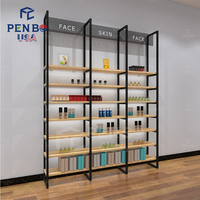 Éclairage LED en métal et bois personnalisé, design 3D écologique, anti-rouille, pour la décoration de boutiques de cosmétiques et de parfumeries