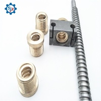 Actionneur de brochage personnalisé - Vis trapézoïdale en aluminium résistant aux hautes températures, modèle 305, pour commande de vanne