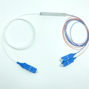 Divisor Óptico PLC SC/APC de 0.9mm, Mini Tubo de Acero 1*2, Equipo de Fibra Óptica FTTH, Longitud de Onda 1260-1650nm, G657A1, 1m, Suministro de Fábrica - Product Image 3