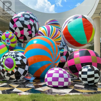 Ballon sphérique gonflable en PVC personnalisé, imprimé, à l'hélium, motif graffiti artistique, coloré, de 1m à 3m, pour publicité extérieure et événements