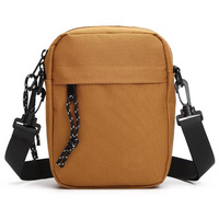 Sac à bandoulière unisexe petit et imperméable avec fermeture éclair, sac de poitrine minimaliste pour hommes et femmes, tendance décontractée en polyester