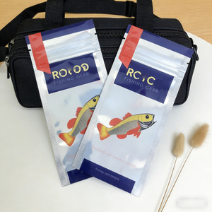 Sacs à leurres souples personnalisés pour la pêche, sacs à leurres à fermeture éclair à 3 côtés avec fenêtre - Product Image 3