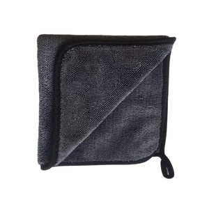 Chất Lượng Cao 1200gsm 600gsm Tùy Chỉnh Kích Thước Rửa Xe Khăn Xoắn Vòng Sợi Nhỏ Xe Khô Khăn Sợi Vi Khăn Cho Xe - Product Image 3