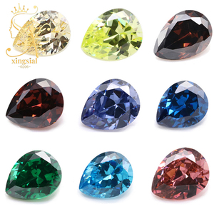 Venta al por mayor 3x4mm 10x14mm 5A Multicolor Artificial Zircon Gemas Diamante sintético <span class=keywords><strong>Piedra</strong></span> preciosa Forma <span class=keywords><strong>de</strong></span> pera Zirconia cúbica <span class=keywords><strong>Piedra</strong></span> CZ suelta - Product Image 2