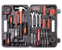 Ensemble d'outils ménagers Dandi en acier au chrome-vanadium de 61 pièces avec boîte de rangement en plastique pour les réparations domestiques DIY